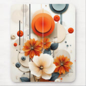 Abstract Geometric Floral マウスパッド (正面)