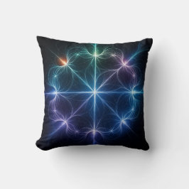 Abstract Geometric Glow Throw Pillow クッション