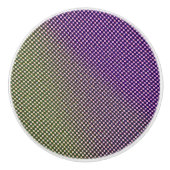 Abstract Geometric Gradient Checker Pattern 1278 セラミックノブ (正面)