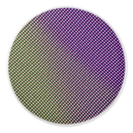 Abstract Geometric Gradient Checker Pattern 1278 セラミックノブ