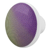 Abstract Geometric Gradient Checker Pattern 1278 セラミックノブ (右)