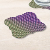 Abstract Geometric Gradient Checker Pattern 1278 ペーパーコースター (アングル)