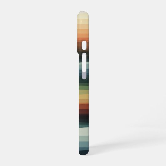 Abstract Geometric Hills iPhone 16ケース (左側面)