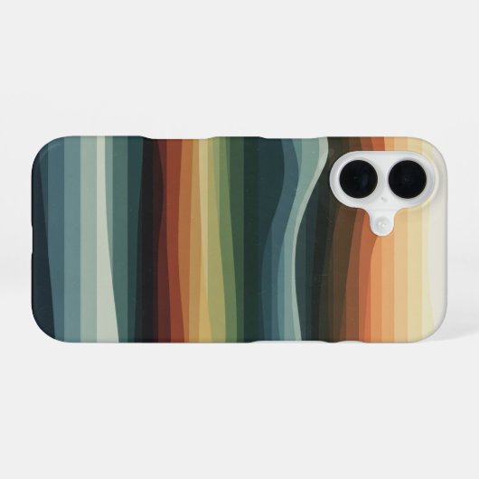 Abstract Geometric Hills iPhone 16ケース (裏面横)