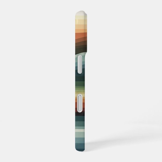 Abstract Geometric Hills iPhone 16ケース (右側面)