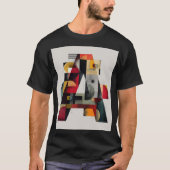 Abstract Geometric Letter A Tシャツ (正面)