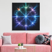 Abstract Geometric Light Canvas Art キャンバスプリント (インサイチュ (リビング))