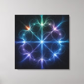 Abstract Geometric Light Canvas Art キャンバスプリント (正面)