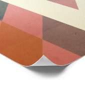 Abstract Geometric Lines ポスター (角)