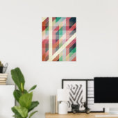 Abstract Geometric Lines ポスター (ホームオフィス)
