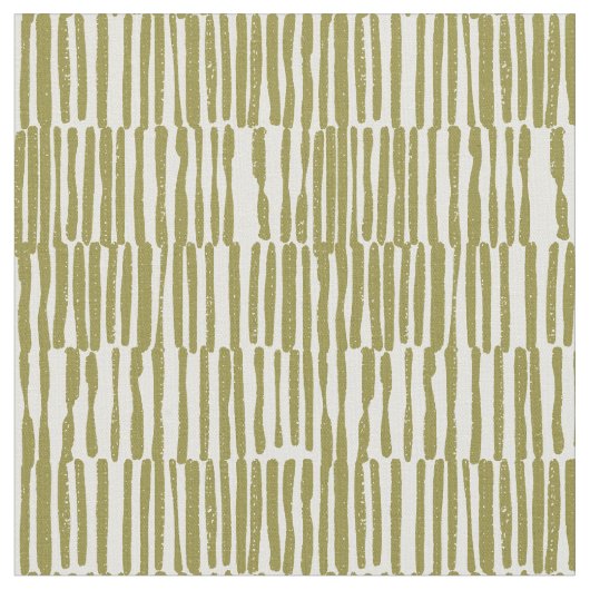 Abstract geometric lines olive green unique contem ファブリック (クローズアップ)