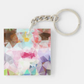 Abstract Geometric Low Poly Mosaic キーホルダー (裏面)