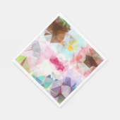 Abstract Geometric Low Poly Mosaic スタンダードランチョンナプキン (角)