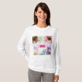 Abstract Geometric Low Poly Mosaic Tシャツ (正面フル)