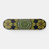 Abstract Geometric Mandala Art Design スケートボード (横)