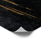 Abstract Geometric Minimalist Print, Boho ポスター (角)