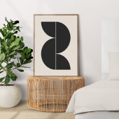 Abstract Geometric Modern Minimal Bold Scandi ポスター