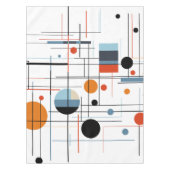 Abstract Geometric Modern Minimalist Lines テーブルクロス (正面)