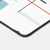 Abstract Geometric Modern Minimalist Lines デスクマット (コーナー)