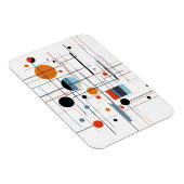 Abstract Geometric Modern Minimalist Lines マグネット (右側)