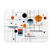 Abstract Geometric Modern Minimalist Lines マグネット (横)