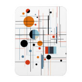 Abstract Geometric Modern Minimalist Lines マグネット (縦)