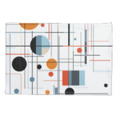 Abstract Geometric Modern Minimalist Lines 枕カバー (裏面)