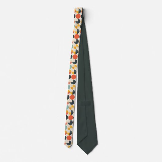 Abstract Geometric Multi-Color Custom Necktie ネクタイ (裏面)