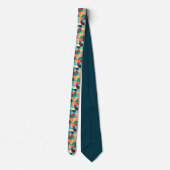 Abstract Geometric Multi-Color Custom Necktie ネクタイ (裏面)