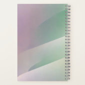 Abstract Geometric Notebook – Green Orange Purple ノートブック (裏面)