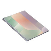 Abstract Geometric Notebook – Green Orange Purple  ノートブック (右側)