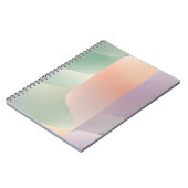 Abstract Geometric Notebook – Green Orange Purple  ノートブック (左側)