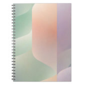 Abstract Geometric Notebook – Green Orange Purple  ノートブック (正面)