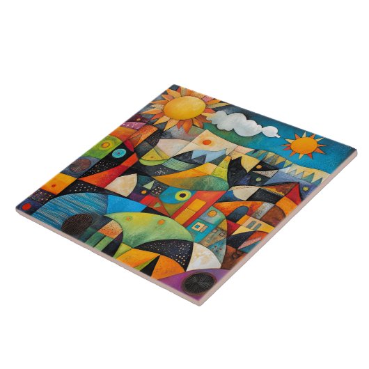 Abstract Geometric Painting タイル (側面)