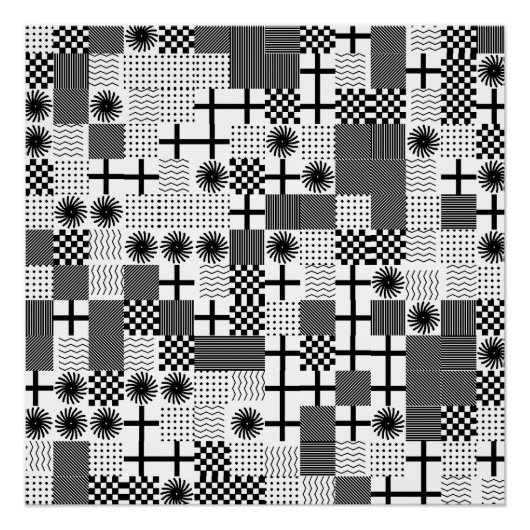 Abstract Geometric pattern ポスター (正面)