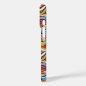 Abstract geometric pattern 39 with wavy lines Case-Mate iPhoneケース (裏面 / 左)