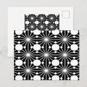 Abstract geometric pattern - black and white. ポストカード (正面/裏面)