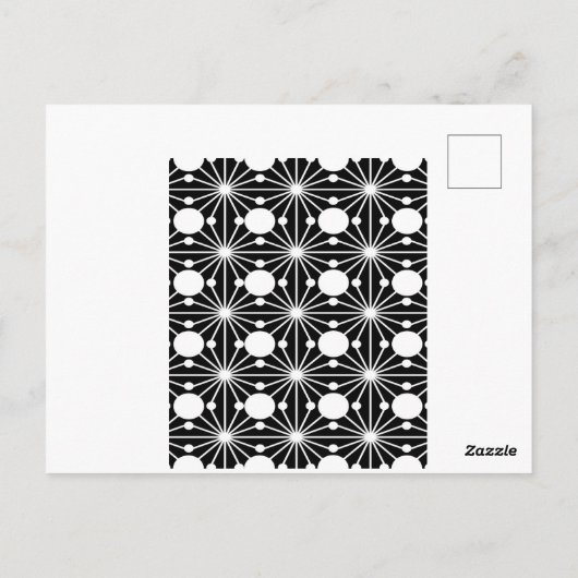 Abstract geometric pattern - black and white. ポストカード (裏面)
