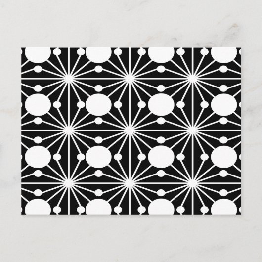 Abstract geometric pattern - black and white. ポストカード (正面)