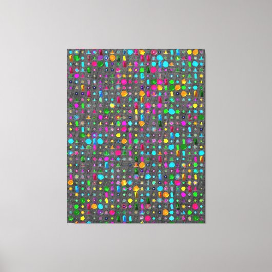 Abstract Geometric Pattern Canvas  キャンバスプリント (正面)