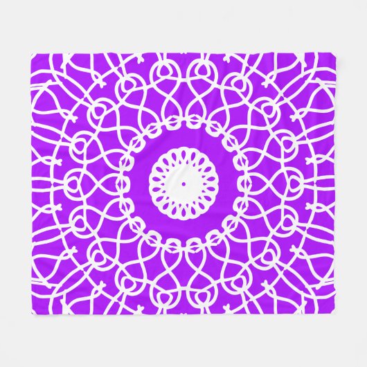 Abstract Geometric Pattern design  フリースブランケット (正面(横))