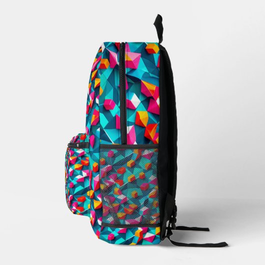 Abstract geometric pattern design 14 - Backpack プリントバックパック (右)