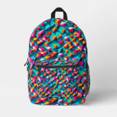 Abstract geometric pattern design 14 - Backpack プリントバックパック (正面)