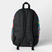 Abstract geometric pattern design 14 - Backpack プリントバックパック (裏面)