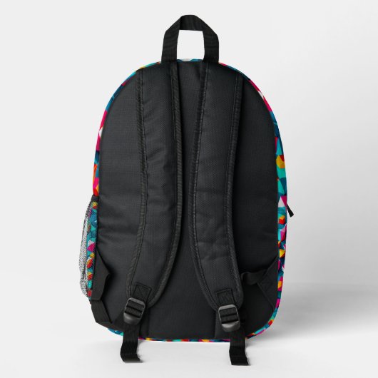 Abstract geometric pattern design 14 - Backpack プリントバックパック (裏面)