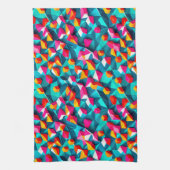 Abstract geometric pattern design 14-Kitchen Towel キッチンタオル (縦)