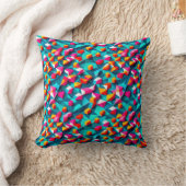 Abstract geometric pattern design 14 -Throw Pillow クッション (ブランケット)