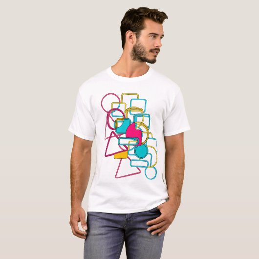 Abstract Geometric Pattern – geometric t shirt,  Tシャツ (正面フル)