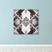 Abstract Geometric Pattern in Winter キャンバスプリント (インサイチュ (ウッドフロア))