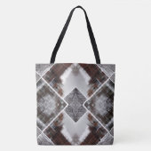 Abstract Geometric Pattern in Winter トートバッグ (正面)